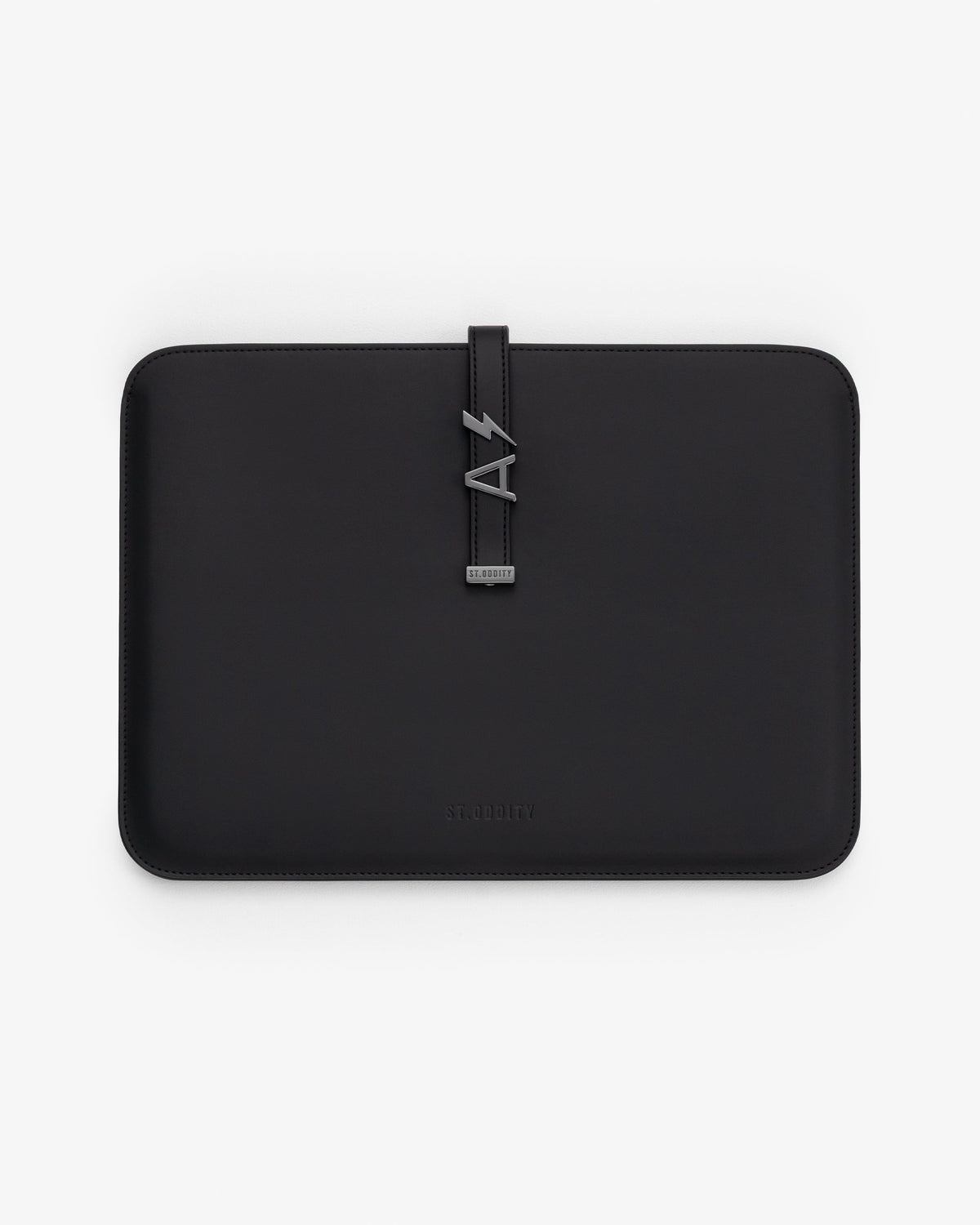 13"/14" Laptop Sleeve in Black/Gunmetal with Personalised Hardware