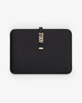 13"/14" Laptop Sleeve in Black/Gold with Personalised Hardware