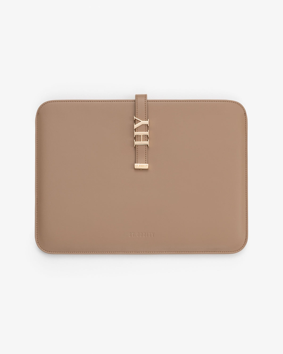 13"/14" Laptop Sleeve in Mocha with Personalised Hardware