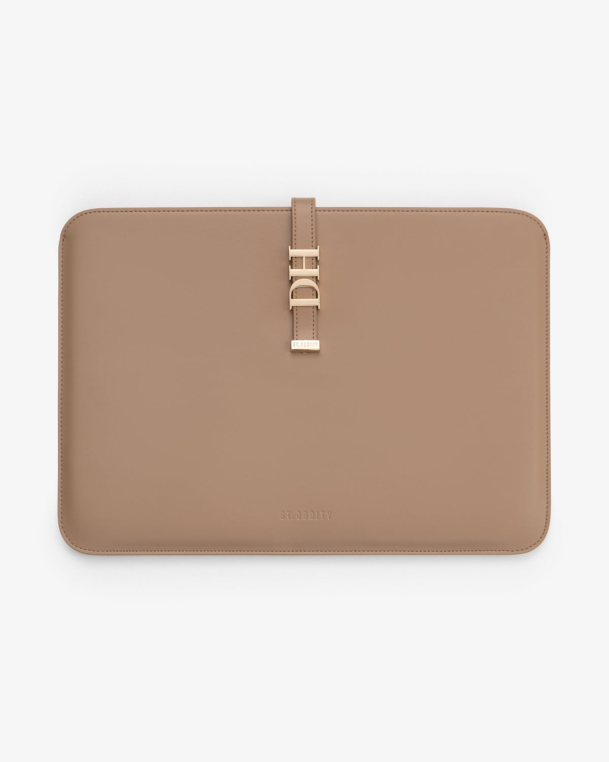 15"/16" Laptop Sleeve in Mocha with Personalised Hardware