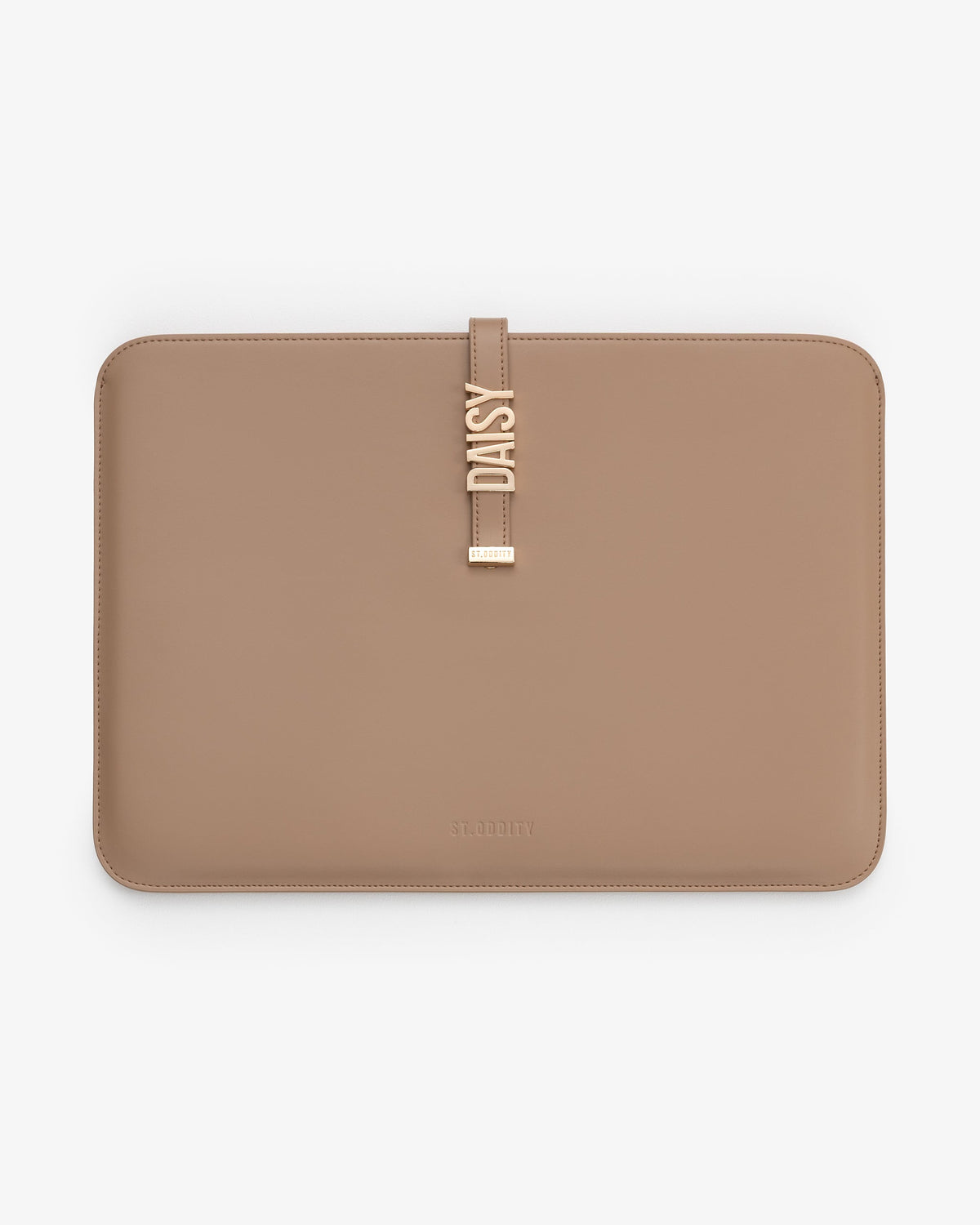 15"/16" Laptop Sleeve in Mocha with Personalised Hardware