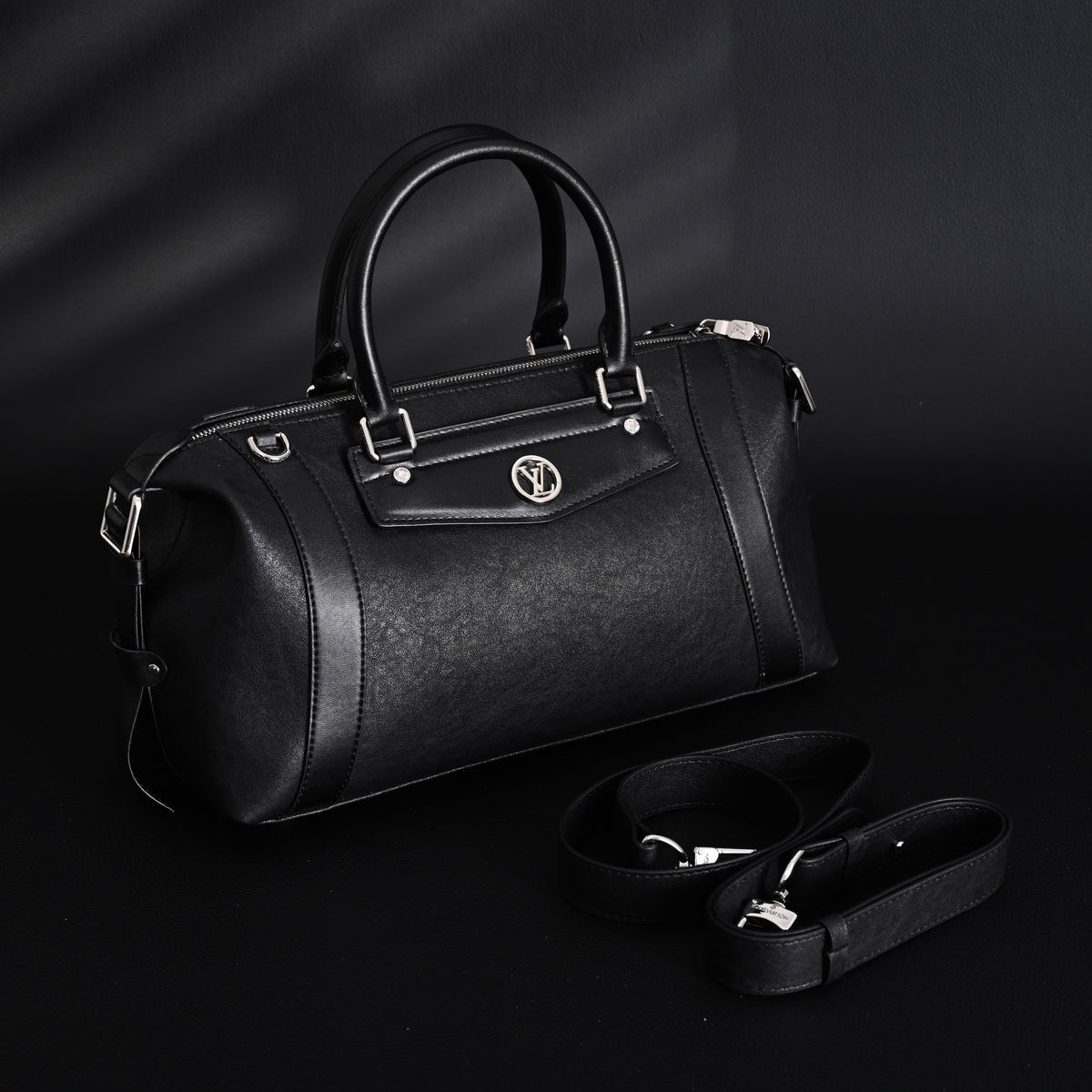 Louis Vuitton Nano Biker Bag in Black Lambskin Leather – Top Handle & Shoulder Carry (M14623)